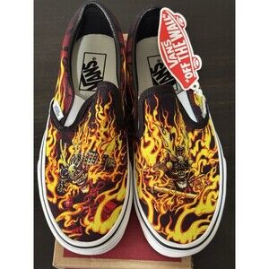 VANS Classic Samurai Rising Slip-On Shoes, Unisex, Size 5 men/6.5 Women